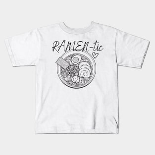 Minimalist Ramen-tic Kids T-Shirt